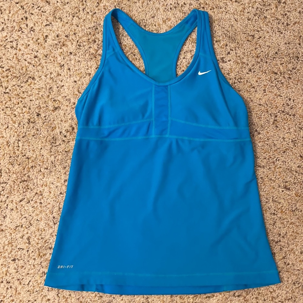 Nike Dri-Fit tank top with built in bra size M